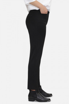 Эластичные брюки 7/8 из габардина с заужением Mirolia 385-2 черный - фото 3