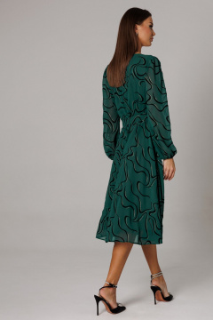 Платье Ларс Стиль 1159 зеленый-черный - фото 5