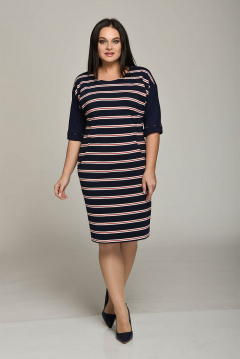 Платье с пуговицами и разрезом по низу изделия Lady Style Classic 1643 - фото 1