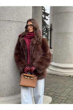 Шуба Skipper Design 151 шоколад - фото 5
