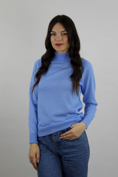 Свитер приталенный из трикотажа с длинным рукавом реглан Полесье С3316-15 5С1754-Д43 170,176 нежно-голубой - фото 5