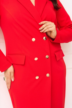 Платье IVA 1533 красный - фото 5