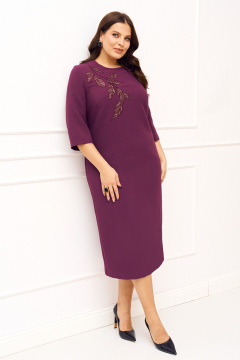 Платье IVA 1833 винный - фото 2