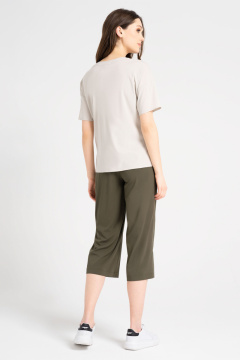 Блуза приталенного силуэта из вискозы на каждый день Панда 722440p бежевый - фото 2