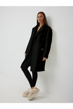 Пальто V&N Fashion 1057 черный - фото 2