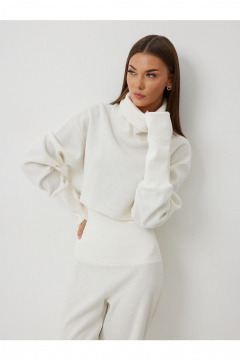 Брюки, джемпер V&N Fashion 1072 молочный - фото 3