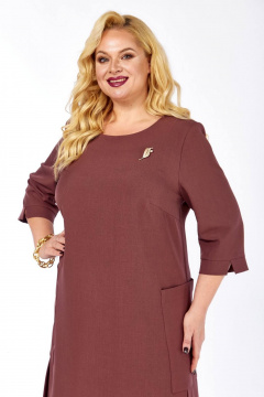 Платье СиБон 0229 корица - фото 2