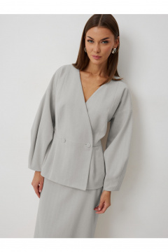 Жакет, юбка V&N Fashion 1050 серый - фото 3