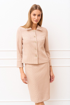 Жакет, юбка MARIKA 451 песочный - фото 3
