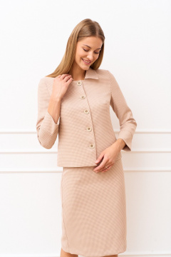 Жакет, юбка MARIKA 451 песочный - фото 2