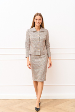 Жакет, юбка MARIKA 451 многоцветный - фото 1