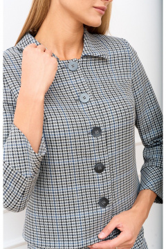 Жакет, юбка MARIKA 451 серо-синий - фото 3