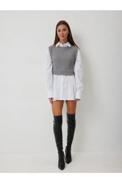 Жилет V&N Fashion 1028 серый - фото 1