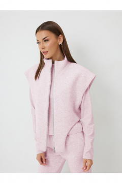 Брюки, жилет, лонгслив V&N Fashion 1016 розовый - фото 3