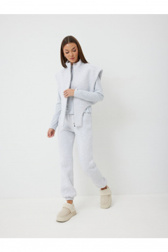 Брюки, жилет, лонгслив V&N Fashion 1016 серый - фото 1