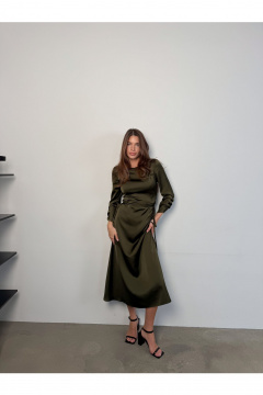 Платье THE.WOMAN 0394 оливковый - фото 1