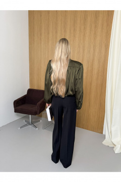 Блуза THE.WOMAN 0383 оливковый - фото 4