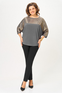 Блуза DaLi 5736 серая - фото 4