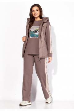 Брюки, жилет, свитшот TAiER 1335 капучино - фото 2