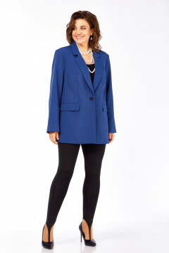 Жакет Ольга Стиль С-986 синий - фото 4