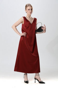 Платье NikVa 1014-1 бордо - фото 3
