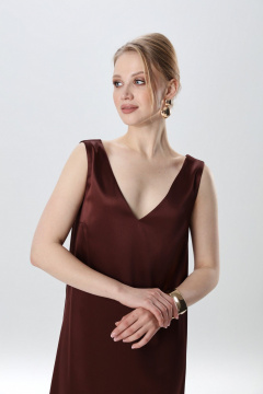 Платье NikVa 1014-7 махагон - фото 3