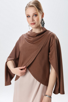 Джемпер, платье NikVa 1015-1 капучино и крем-брюле - фото 2