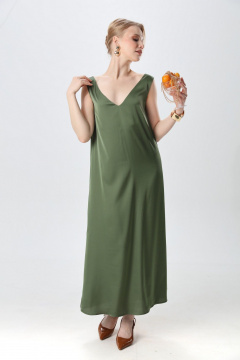 Джемпер, платье NikVa 1015-3 зелень - фото 3