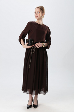 Платье NikVa 740-24 шоколад - фото 4