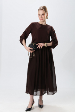 Платье NikVa 740-24 шоколад - фото 3