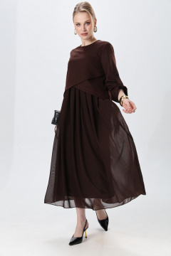 Платье NikVa 740-24 шоколад - фото 2