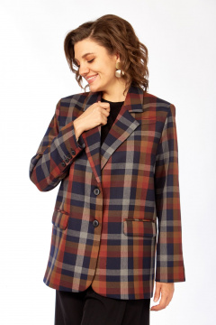 Жакет Rishelie 1014 клетка - фото 3