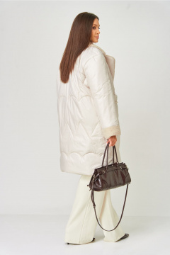 Пальто V&N Fashion 1065-1 бежевый - фото 5