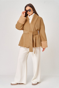 Пальто V&N Fashion 1073 охра - фото 4