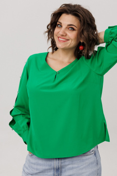 Блуза Anelli 1802 зеленый - фото 3