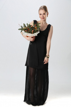 Платье NikVa 1017-1 чёрный - фото 5