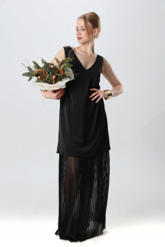 Платье NikVa 1017-1 чёрный - фото 3