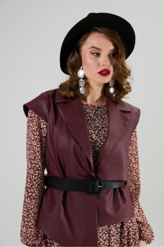 Жилет NikVa 1019-2 бордо - фото 2