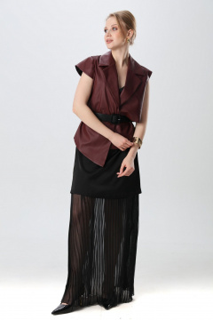 Жилет NikVa 1019-2 бордо - фото 4