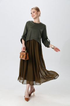 Платье NikVa 740-27 зелень - фото 3