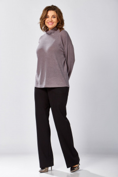 Блуза BegiModa 4156 фиолетовый-пепел - фото 3