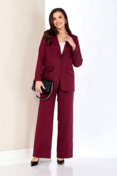 Брюки, жакет Shetti 4075 винный - фото 1