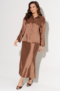 Блуза, юбка AltaModa 2015 светло-коричневый - фото 5