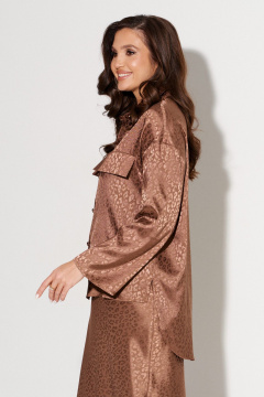 Блуза, юбка AltaModa 2015 светло-коричневый - фото 4