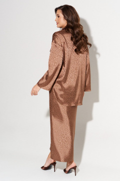 Блуза, юбка AltaModa 2015 светло-коричневый - фото 2