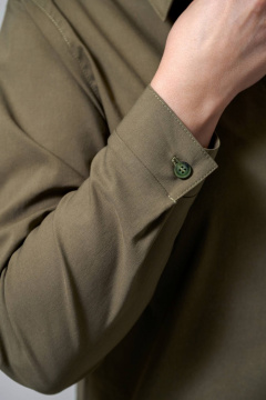 Рубашка SHLOMO 1-28 оливковый - фото 2