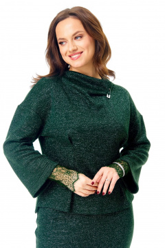 Джемпер, манжеты T&N 7731 изумруд - фото 2