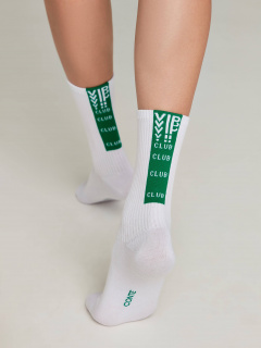 Носки CONTE ACTIVE белый-зеленый 20С-20СП - фото 1