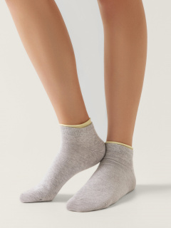 Носки CONTE ACTIVE светло-серый-желтый 12С-32СП - фото 1