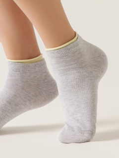 Носки CONTE ACTIVE светло-серый-желтый 12С-32СП - фото 4